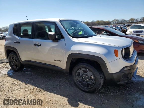 2017 Jeep Renegade Sport with VIN ZACCJAAB2HPF93866, listed as a Copart auction lot 50313915 with 82,444 mi miles and Salvage Title. Bid and sale history available at DreamBid. Image 4.