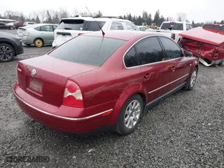 2002 Volkswagen Passat GLS with VIN WVWPD63B32P447516, listed as a IAAI auction lot 41643127 with 198,317 mi miles. Bid and sale history available at carsss.com. Image 4.