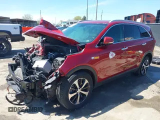 2016 Kia Sorento EX with VIN 5XYPH4A55GG106229, listed as a IAAI auction lot 39157669 with 94,502 mi miles. Bid and sale history available at carsss.com. Image 2.