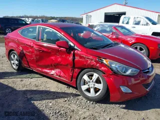 2012 Hyundai Elantra GLS with VIN KMHDH4AE8CU417385, listed as a IAAI auction lot 41866598 with 131,355 mi miles. Bid and sale history available at carsss.com. Image 1.