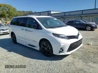 2020 Toyota Sienna SE with VIN 5TDXZ3DC9LS050441, listed as a Copart auction lot 77310274 with 43,452 mi miles and Salvage Title. Bid and sale history available at carsss.com. Image 12.