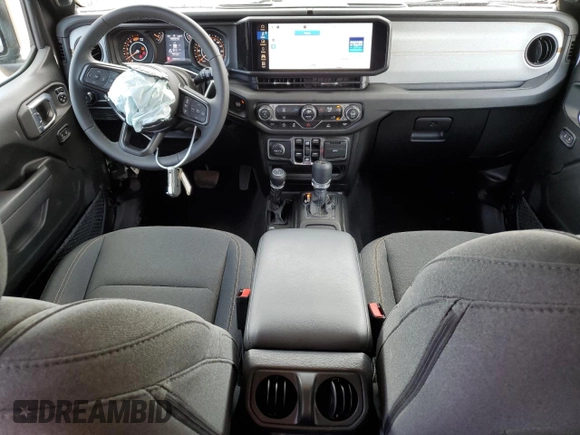2025 Jeep Wrangler Sport S with VIN 1C4PJXDN9SW557497, listed as a Copart auction lot 63603555 with 4,443 mi miles and Clean title. Bid and sale history available at DreamBid. Image 8.