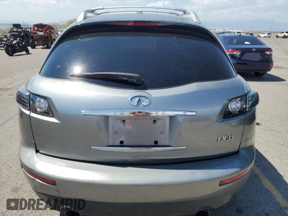 2006 Infiniti FX35 with VIN JNRAS08UX6X105618, listed as a Copart auction lot 70904684 with 189,901 mi miles and Clean Title. Bid and sale history available at carsss.com. Image 6.