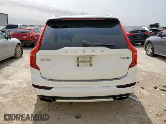 2017 Volvo XC90 R-Design with VIN YV4A22PM7H1133019, listed as a Copart auction lot 49895195 with 105,398 mi miles and Salvage title. Bid and sale history available at DreamBid. Image 6.