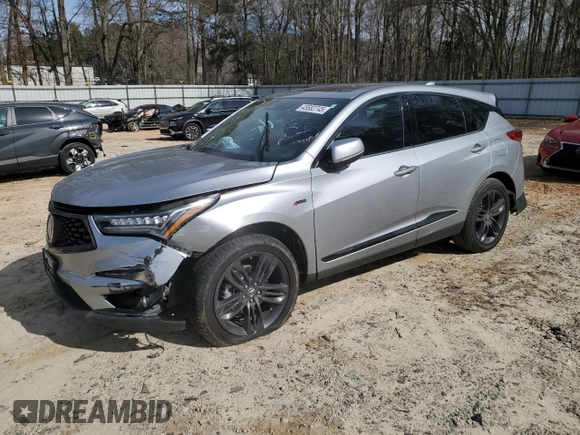 2020 Acura RDX w/A-Spec Pkg with VIN 5J8TC1H62LL008267, listed as a Copart auction lot 45682745 with 99,995 mi miles and Salvage title. Bid and sale history available at DreamBid. Image 1.