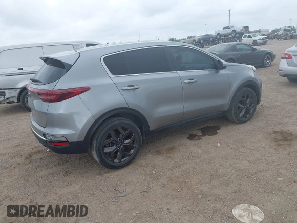 2022 Kia Sportage LX with VIN KNDPM3AC8N7015423, listed as a IAAI auction lot 41881146 with 41,136 mi miles. Bid and sale history available at carsss.com. Image 4.