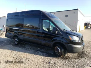 2019 Ford Transit with VIN 1FDBW3XG7KKA51560, listed as a Copart auction lot 76454914 with Not Provided miles and Salvage Title. Bid and sale history available at DreamBid. Image 4.