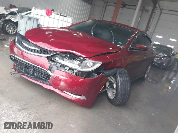 2015 Chrysler 200 Limited with VIN 1C3CCCAB7FN667315, listed as a IAAI auction lot 41256721 with 73,416 mi miles. Bid and sale history available at carsss.com. Image 2.