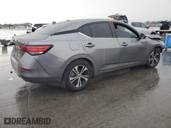 2021 Nissan Sentra SV with VIN 3N1AB8CV6MY222500, listed as a Copart auction lot 57531395 with 80,129 mi miles and Salvage title. Bid and sale history available at DreamBid. Image 3.