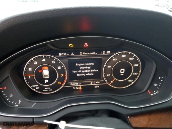 2018 Audi Q5 Premium Plus with VIN WA1BNAFY2J2017797, listed as a Copart auction lot 89398455 with 64,605 mi miles and Salvage Title. Bid and sale history available at carsss.com. Image 9.