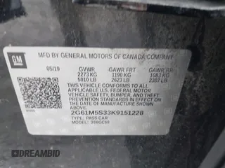 2019 Cadillac XTS Luxury с VIN 2G61M5S33K9151228, выставлен на аукционе IAAI как лот 42625082 с пробегом 92 873 миль миль и . История ставок и продаж доступна на DreamBid. Изображение 9.