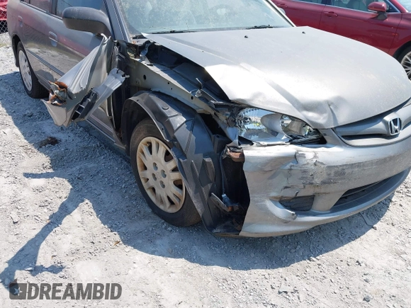 2004 Honda Civic LX with VIN 2HGES16574H559735, listed as a IAAI auction lot 42062936 with 1 mi miles. Bid and sale history available at carsss.com. Image 6.
