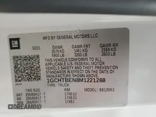 2021 Chevrolet Colorado 4WD Work Truck with VIN 1GCHTBEN8M1221288, listed as a Copart auction lot 46984125 with 86,044 mi miles and Salvage Title. Bid and sale history available at carsss.com. Image 13.
