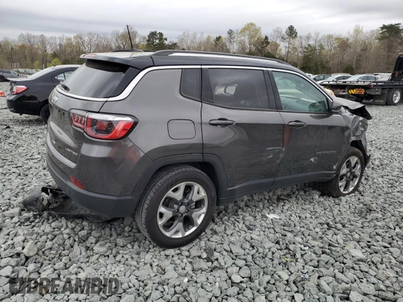 2018 Jeep Compass Limited with VIN 3C4NJDCB7JT266255, listed as a Copart auction lot 51642485 with 0 mi miles and Salvage Title. Bid and sale history available at carsss.com. Image 3.