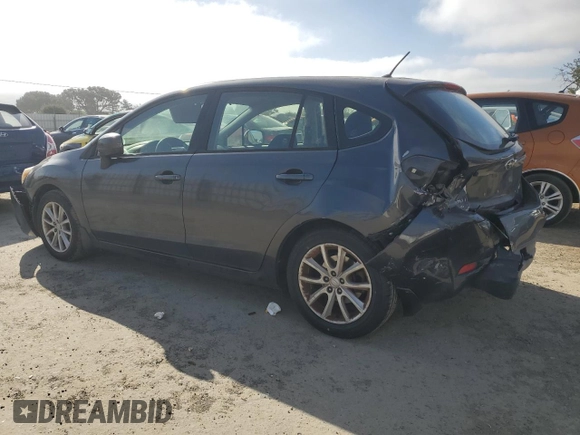 2012 Subaru Impreza Premium with VIN JF1GPAC6XCH237834, listed as a Copart auction lot 57117815 with 78,731 mi miles and Salvage title. Bid and sale history available at DreamBid. Image 2.