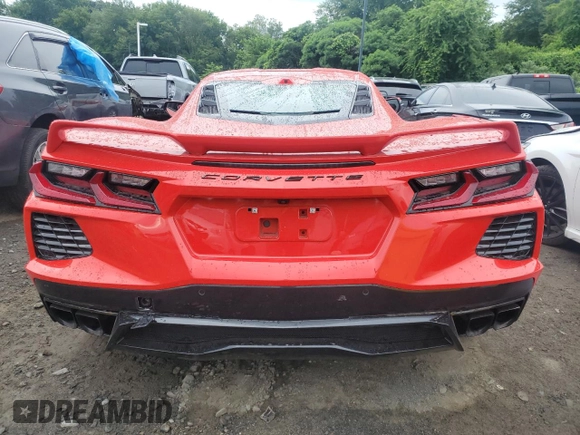 2024 Chevrolet Corvette 2LT with VIN 1G1YB2D43R5121717, listed as a Copart auction lot 61812805 with 1,084 mi miles and Salvage title. Bid and sale history available at DreamBid. Image 6.