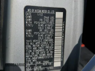 2013 Nissan Juke SV z VIN JN8AF5MR8DT212176, wystawiony jako Copart lot #53078745 z przebiegiem 72 799 mil mil oraz Szkoda całkowita • Salvage title. Historia ofert i sprzedaży dostępna na DreamBid. Obrazek 15.