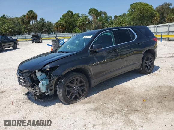 2020 Chevrolet Traverse LS with VIN 1GNERFKW7LJ160785, listed as a Copart auction lot 55122745 with 101,144 mi miles and Non repairable. Bid and sale history available at DreamBid. Image 1.