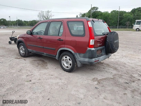 2005 Honda CR-V LX with VIN JHLRD68505C007375, listed as a IAAI auction lot 41979371 with 44,308 mi miles. Bid and sale history available at carsss.com. Image 3.