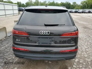 2024 Audi Q7 Premium Plus with VIN WA1LCBF73RD001311, listed as a Copart auction lot 67034904 with 7,976 mi miles and Salvage Title. Bid and sale history available at carsss.com. Image 6.