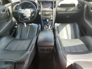 2015 Infiniti QX70 with VIN JN8CS1MU1FM380501, listed as a Copart auction lot 58406725 with 90,028 mi miles and Salvage title. Bid and sale history available at DreamBid. Image 8.
