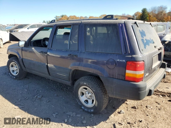 1997 Jeep Grand Cherokee Laredo with VIN 1J4GZ58YXVC651003, listed as a Copart auction lot 78621814 with 0 mi miles and Salvage Title. Bid and sale history available at carsss.com. Image 3.