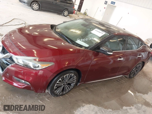 2016 Nissan Maxima 3.5 SV with VIN 1N4AA6APXGC445036, listed as a IAAI auction lot 41660079 with 119,287 mi miles. Bid and sale history available at carsss.com. Image 14.