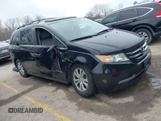 2016 Honda Odyssey EX-L with VIN 5FNRL5H68GB150485, listed as a IAAI auction lot 41835927 with 97,765 mi miles. Bid and sale history available at carsss.com. Image 1.