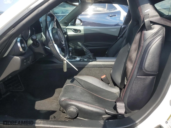 2018 Mazda MX-5 Miata RF Grand Touring with VIN JM1NDAM71J0204220, listed as a Copart auction lot 66686194 with 53,022 mi miles and Non Repairable. Bid and sale history available at carsss.com. Image 7.