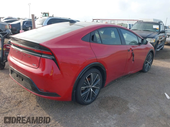 2024 Toyota Prius LE with VIN JTDACAAU8R3044021, listed as a IAAI auction lot 42169592 with 333 mi miles and . Bid and sale history available at DreamBid. Image 4.