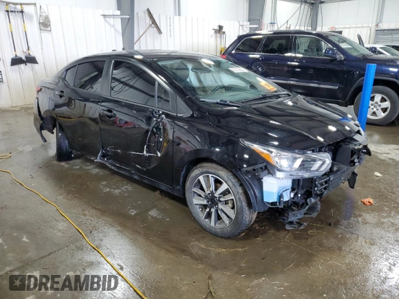 2021 Nissan Versa SV with VIN 3N1CN8EV4ML840571, listed as a Copart auction lot 52743805 with 101,509 mi miles and Salvage title. Bid and sale history available at DreamBid. Image 4.