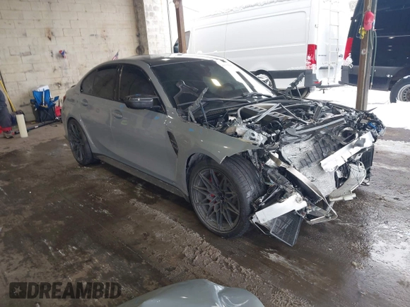 2023 BMW M3 Competition xDrive with VIN WBS43AY01PFN42727, listed as a IAAI auction lot 41558240 with Not provided miles and . Bid and sale history available at DreamBid. Image 1.