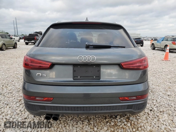 2018 Audi Q3 Premium Plus with VIN WA1HCCFS7JR022640, listed as a Copart auction lot 53517985 with 52,513 mi miles and Salvage Title. Bid and sale history available at carsss.com. Image 6.