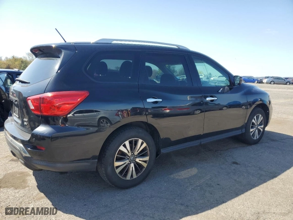 2017 Nissan Pathfinder S with VIN 5N1DR2MM2HC654276, listed as a Copart auction lot 53468035 with 129,159 mi miles and Salvage Title. Bid and sale history available at carsss.com. Image 3.