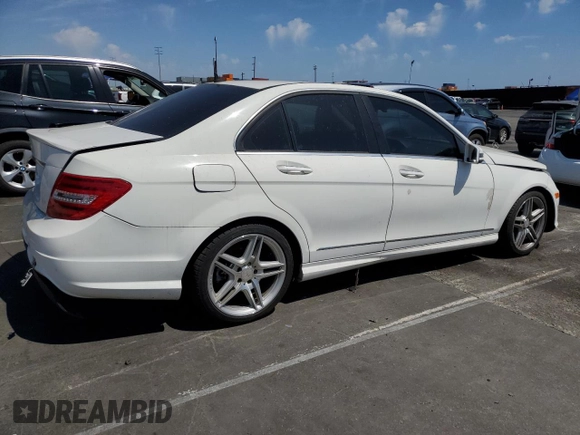 2013 Mercedes-Benz C C 250 Sport with VIN WDDGF4HB8DR250135, listed as a Copart auction lot 55535795 with 185,379 mi miles and Salvage Title. Bid and sale history available at carsss.com. Image 3.