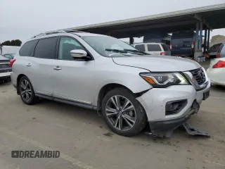 2017 Nissan Pathfinder SL with VIN 5N1DR2MN5HC655530, listed as a Copart auction lot 44841365 with 72,954 mi miles and Salvage title. Bid and sale history available at DreamBid. Image 4.