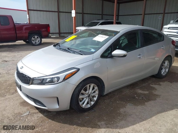 2017 Kia Forte LX with VIN 3KPFL4A71HE151033, listed as a IAAI auction lot 41745471 with 121,878 mi miles. Bid and sale history available at carsss.com. Image 2.