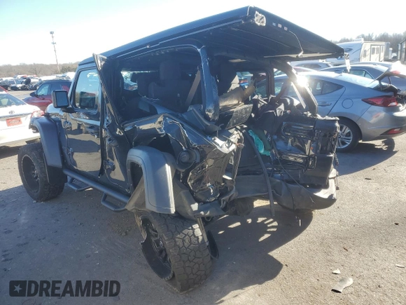2022 Jeep Wrangler Unlimited Sport with VIN 1C4HJXDG6NW144897, listed as a Copart auction lot 83474284 with Not Provided miles and Salvage Title. Bid and sale history available at DreamBid. Image 2.