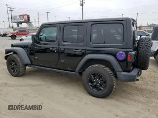 2022 Jeep Wrangler Unlimited Sport S with VIN 1C4HJXDG6NW141997, listed as a Copart auction lot 58938655 with 67,222 mi miles and Salvage title. Bid and sale history available at DreamBid. Image 3.