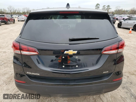2024 Chevrolet Equinox LS with VIN 3GNAX5EGXRL290483, listed as a Copart auction lot 88916035 with 5,100 mi miles and Clean Title. Bid and sale history available at carsss.com. Image 6.