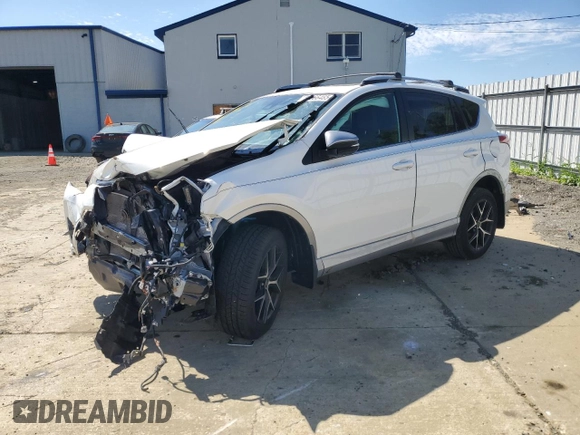 2018 Toyota RAV4 SE with VIN 2T3JFREV9JW801731, listed as a Copart auction lot 55866485 with 64,043 mi miles and Salvage title. Bid and sale history available at DreamBid. Image 1.