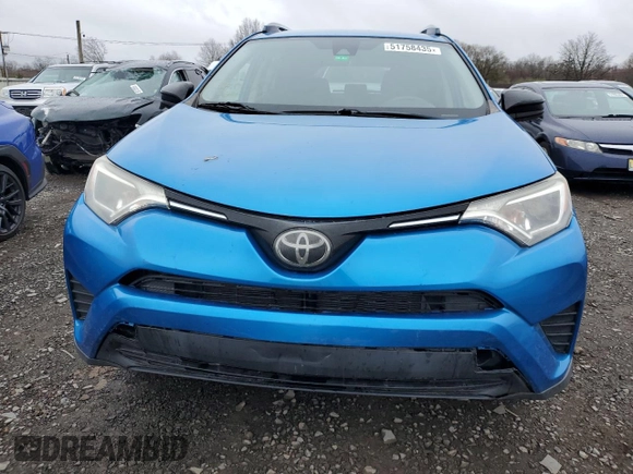 2017 Toyota RAV4 LE with VIN JTMZFREV5HJ147113, listed as a Copart auction lot 51758435 with 71,478 mi miles and Salvage Title. Bid and sale history available at DreamBid. Image 5.