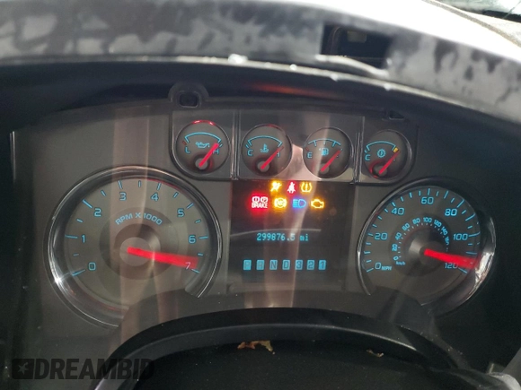 2010 Ford F-150 XL with VIN 1FTFW1EVXAFD69983, listed as a Copart auction lot 44758875 with 299,876 mi miles and Salvage Title. Bid and sale history available at DreamBid. Image 9.
