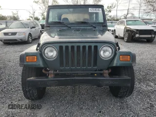 2002 Jeep Wrangler Sport with VIN 1J4FA49SX2P726553, listed as a Copart auction lot 42559245 with 198,584 mi miles and Clean Title. Bid and sale history available at carsss.com. Image 5.