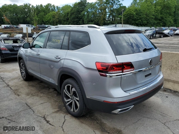 2023 Volkswagen Atlas 2.0T SEL with VIN 1V2BP2CA9PC501013, listed as a Copart auction lot 59059693 with 6,402 mi miles. Bid and sale history available at carsss.com. Image 2.