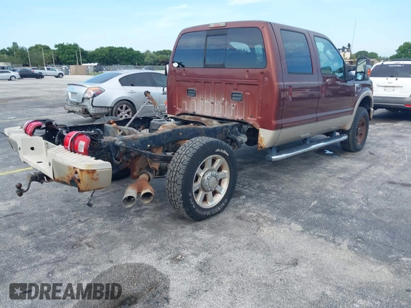 2008 Ford F-250 XL with VIN 1FTSW21R48EB23430, listed as a IAAI auction lot 42681136 with 157,526 mi miles and . Bid and sale history available at DreamBid. Image 4.