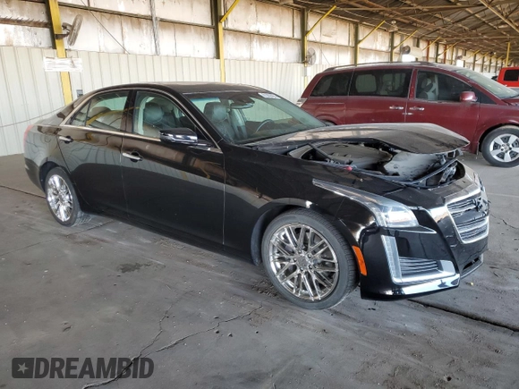 2016 Cadillac CTS Luxury Collection AWD with VIN 1G6AX5SS2G0114705, listed as a Copart auction lot 81283424 with 72,291 mi miles and Salvage Title. Bid and sale history available at DreamBid. Image 4.