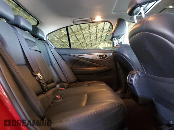 2015 Infiniti Q50 Sport with VIN JN1BV7AP0FM355656, listed as a Copart auction lot 56609315 with 117,641 mi miles and Salvage title. Bid and sale history available at DreamBid. Image 10.