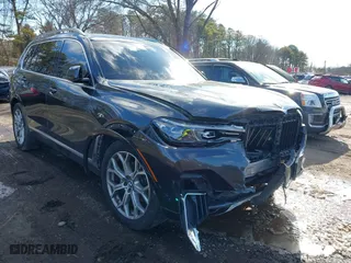 2021 BMW X7 xDrive40i with VIN 5UXCW2C05M9G56541, listed as a IAAI auction lot 41581839 with 1 mi miles. Bid and sale history available at carsss.com. Image 6.