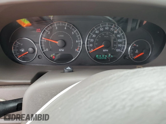 2005 Chrysler Sebring with VIN 1C3EL46X25N691605, listed as a Copart auction lot 62125274 with 140,545 mi miles and Clean title. Bid and sale history available at DreamBid. Image 9.